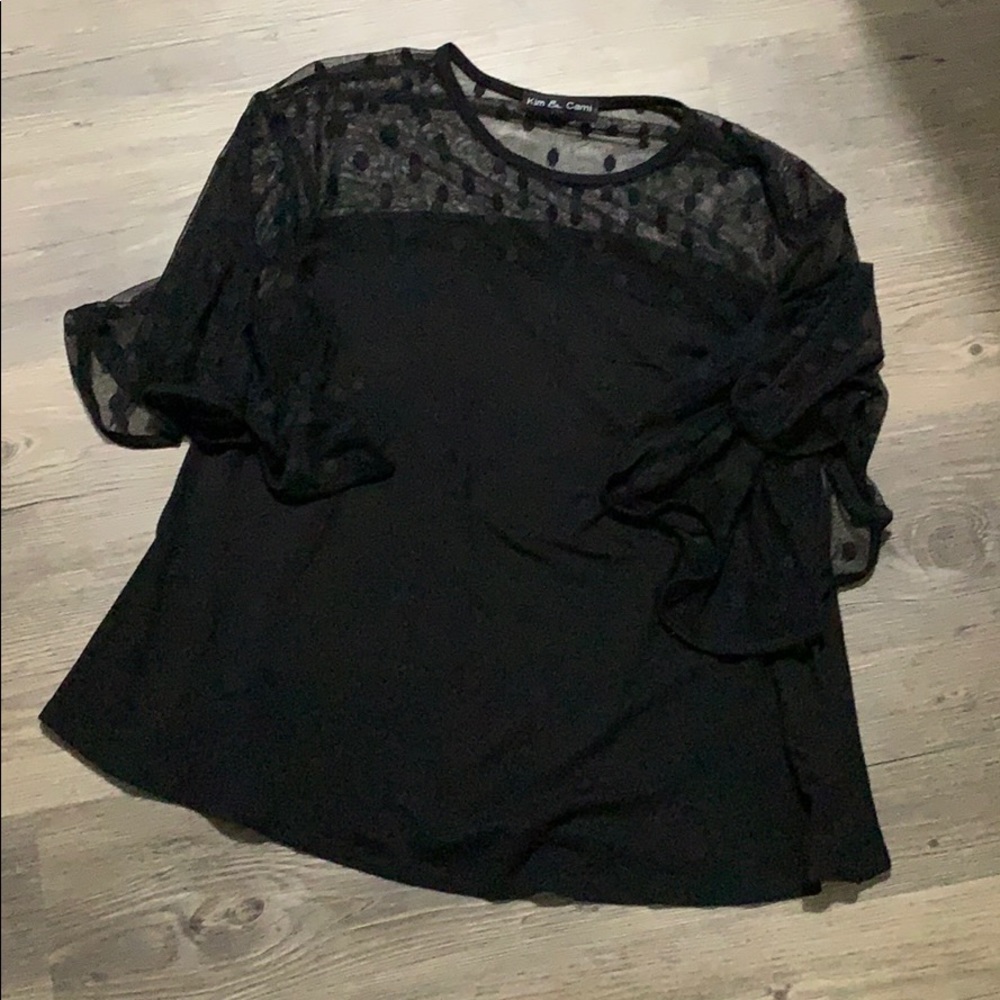 Flare sleeve blouse